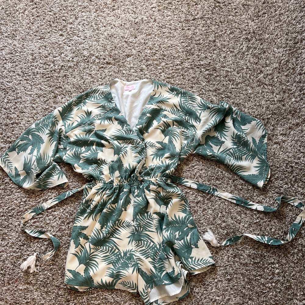 Pink Lily Romper